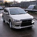 Накладка Зодиак на передний бампер Mitsubishi Lancer 10 2007-2011