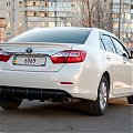 Диффузор тисненый на задний бампер Toyota Camry XV50 2011-2014