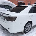 Диффузор тисненый на задний бампер Toyota Camry XV50 2011-2014