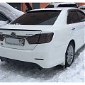 Диффузор тисненый на задний бампер Toyota Camry 50 V50 XV50 2011-2014